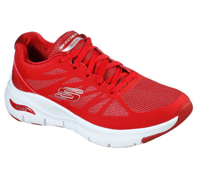 Skechers Arch Fit - Vivid Memory - Womens Sneakers Red [AU-NV6515]